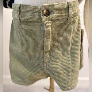 Billabong Corduroy Shorts in Avocado Green